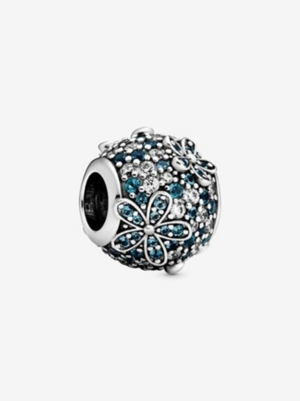 PANDORA Blue Pav?? Daisy Flower Charm